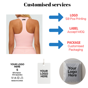 Canotta Sportiva da Donna a Contrasto di Colore, Top con Schiena Scoperta Traspirante e Confortevole, Top da Yoga per Corsa, Allenamento, Palestra e Fitness - Product Image 2