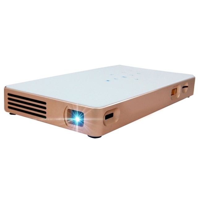 Top Seller Mini WiFi Smart 854*480 0.3 Inch EM DMD Portable LED Projector With Remote Control & Holder