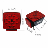 Nouvelles lampes de frein arrière filaires et câblage de feux de remorque de 7,9 m avec réflecteurs latéraux flexibles, homologués SAE/DOT, 12 V
