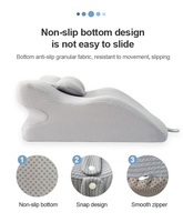 Oreiller ergonomique en mousse à mémoire de forme pour position ventrale, coussin pour la lecture, le massage et le soutien pendant le sommeil