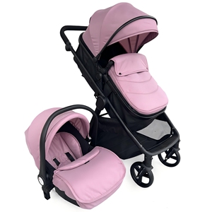 Poussette bébé nouveau-né pliable portable <span class=keywords><strong>3</strong></span> en 1, landau, siège auto pour voyage - Product Image 1