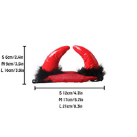 Luxe Polyester Pet Extérieur Halloween Bandeau Drôle Chien Chat Corne Chapeau Tête Cerceau Accessoires Motif Animal