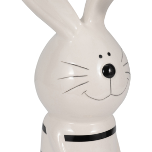 Statuetta di coniglio in ceramica con scultura decorativa a forma di cuore per la casa, il bagno, l'ufficio, il soggiorno - Product Image 5