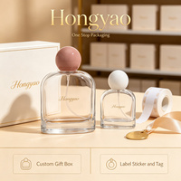 Flacon de parfum en verre vide 50ml 100ml, ovale, fond épais 15mm, pompe pulvérisatrice à sertir, logo personnalisé, atomiseur de voyage rechargeable, vente en gros