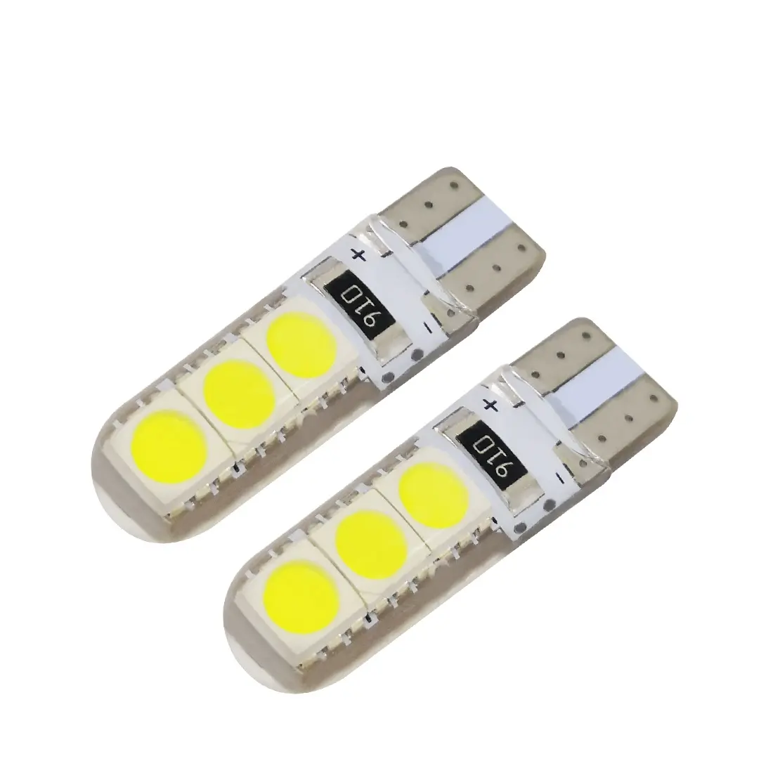 完璧なLED卸売W5W LED T10 401424SMD自動LED電球シリコンCanbusカーアクセサリーウェッジランプ