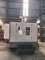 Mesin Penggilingan CNC Vertikal FANUC Controller HS10042/12040/16042 Tipe Gantry Kolom Ganda untuk Pemotongan Berat