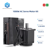 Kit de moteur servo AC Zhengyuan 1000W 220V 2500 tr/min IP65 étanche, système d'entraînement servo à couple élevé pour l'automatisation industrielle