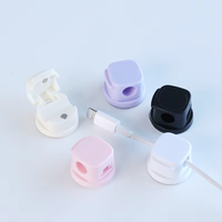 Jolies attaches-câbles adhésives réutilisables en plastique, petits organiseurs de bureau magnétiques pour câbles USB, support mural pour fils et cordons, pour un rangement bien organisé à la maison