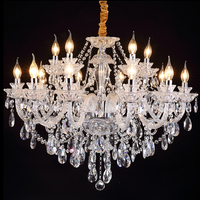 Luxe nouveau K9 6/8/10/15/18 bras moderne cristal Lustres De Cristal lampes lustres AC110V/220V décoration de la maison éclairage