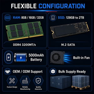 15.6 Inch Intel N95 Quad Core Notebook Laptop New Windows 10/11 Office <strong>Computer</strong> 3.4GHz 8GB 256GB SSD Options 16G DDR4 512GB/1TB - Product Image 6