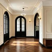 Kit d'intérieur vintage personnalisé, moulures murales sculptées ornées, porte cintrée pour la rénovation des couloirs et des ouvertures en arche de maison