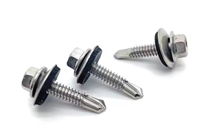 Chine Usine Personnalisable Haute Qualité SS410 Bâtiment À Tête Hexagonale Toit Tek Vis Auto Perceuse Vis avec Rondelle EPDM Collé - Product Image 2