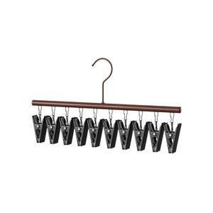 Socks Drying Rack With Multiple Clips Non Slip Clothes Organizer For Underwear Pants <b>Hook</b> Type Rectangle Shape - Product Image 3