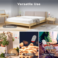 Capteur de température, d'humidité et de son Tuya Zigbee WiFi 3-en-1 avec contrôle par application et alarme pour maison intelligente