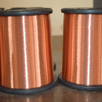 Fil émaillé en cuivre plaqué aluminium SWG de haute pureté 0,10-3,0 mm pour applications moteur/transformateur, personnalisable