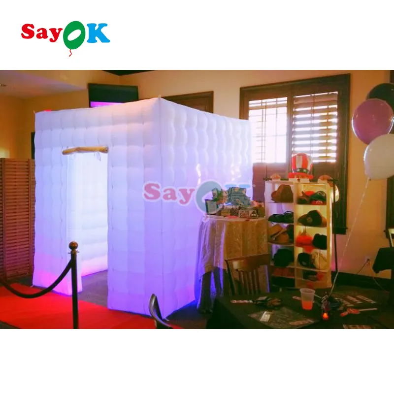 Đám cưới đạo cụ Inflatable Lều loại Inflatable Photo Booth Inflatable Cube Lều ảnh gian hàng