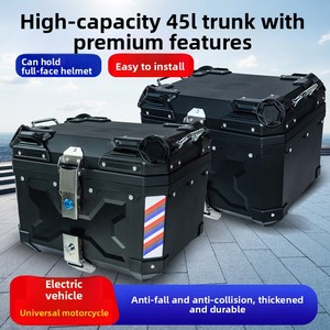 Caja Trasera/Portaequipajes de Motocicleta de Alta Gama, 45L, Material PP, Nueva, de Chongqing, Desmontable, Impermeable, para Vehículos Eléctricos, Venta al Por Mayor - Product Image 1