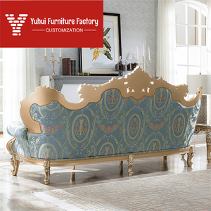 أريكة فاخرة على الطراز الفرنسي الإمبراطوري، طقم أريكة منحوتة يدويًا للفيلات الراقية بأسلوب نيوكلاسيكي لغرفة المعيشة - Product Image 4