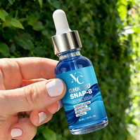 Sérum multi-peptides GHK-Cu Snap-8 pour soins de la peau ODM OEM 30 ml, anti-rides, raffermissant, hydratant, sérum pour le visage au peptide de cuivre bleu