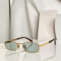 Lunettes de soleil rétro carrées en métal, légères, UV400, verres dégradés dorés, unisexe, style streetwear tendance