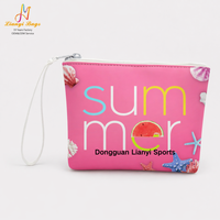 Pochette de maquillage personnalisée pour l'été avec fermeture éclair, idéale pour les voyages et les articles de toilette quotidiens, avec logo OEM/ODM