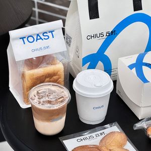 ถุงกระดาษและกล่องใส่อาหารแบบนำกลับบ้านสำหรับขนมอบและของหวาน ทำจากผ้าไม่ถักทอ ฉนวนกันความร้อน ใช้ซ้ำได้ ปรับแต่งได้ พิมพ์โลโก้ได้ - Product Image 5