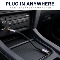Câble d'extension audio tressé plaqué or 3,5 mm AUX mâle-femelle en gros pour casque, haut-parleur de voiture, ordinateur