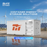 Système de stockage d'énergie MATE en conteneur 500 kWh 1 MWh, batteries LifePO4 modulaires pour la production d'énergie complémentaire éolienne-solaire
