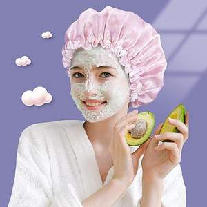 <span class=keywords><strong>Gorro</strong></span> impermeable <span class=keywords><strong>de</strong></span> doble capa reutilizable para mujer, talla grande para todas las longitudes <span class=keywords><strong>de</strong></span> pelo para niñas, Spa, salón <span class=keywords><strong>de</strong></span> casa, gorros <span class=keywords><strong>de</strong></span> <span class=keywords><strong>ducha</strong></span> - Product Image 5