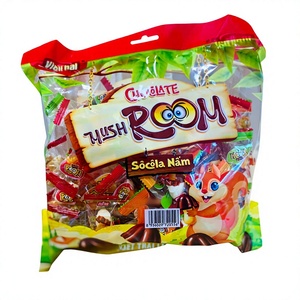 Chocolate de Doble Color con Forma de Champiñón de Calidad de Exportación, 240g |   Paletas de Dulces Novedosos en Blanco y Negro, Ofertas de Marca Personalizada - Product Image 4
