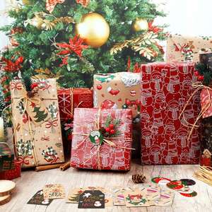 Emballage de papier d'emballage de Noël en gros d'usine 50x70 cm papier d'emballage cadeau - Product Image 2