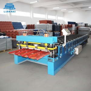 Lian Nai US Bestseller Dachblech-Rollformmaschine R-Panel-Rollformmaschine PBR-Panel Metalldachziegel-Herstellungsmaschine - Product Image 1