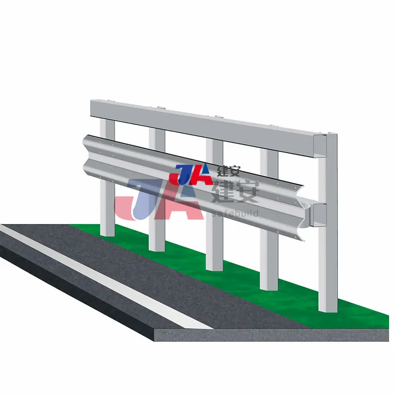Barriera di traffico rotaie e parafanghi di sicurezza stradale Guardrail zincato a caldo recinzione Armco Q235 W trave Guardrail