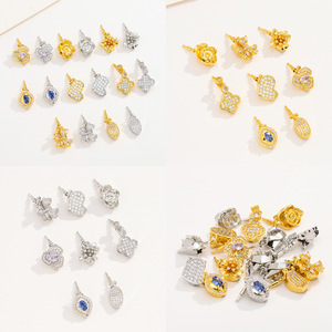 Nantong 18K Gold Plated <b>Copper</b> Geometric Clasp Mixed Shapes For <b>Bracelet</b> Making DIY Jewelry Accessory - Product Image 4