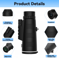 Voyage randonnée télescope extérieur 10*42 haute qualité Bak4 haute puissance chasse Observation à distance télescope monoculaire Portable