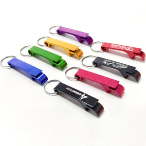 Tùy chỉnh đầy màu sắc in laser logo nhôm mở chai khuyến mãi kim loại quà tặng doanh nghiệp <span class=keywords><strong>Opener</strong></span> Keychain để bán - Product Image 1