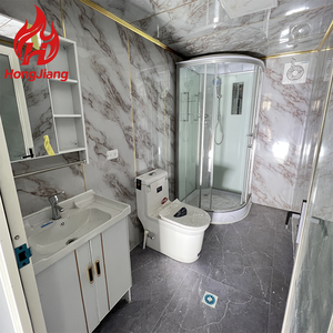 Rumah kontainer Vila Modular mewah siap dibuat kamar mandi konstruksi baja Prefab bertenaga surya 5950x3000x2800mm desain Modern - Product Image 6