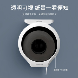 Toilet <b>Paper</b> Box Circular Wall Mounted Waterproof For Hotels Bathrooms - Product Image 2
