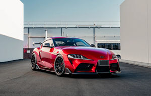 Alerón Delantero Estilo AD de Fibra de Carbono para <span class=keywords><strong>Toyota</strong></span> GR <span class=keywords><strong>Supra</strong></span> A90 A91 MK5 MKV 2020-2025, Divisor de Parachoques Delantero - Product Image 5