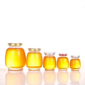 80ml 120ml 180ml 360ml 750ml Glass Honey Container Storage Bottle Glass Jar Bird's Nest Autumn Pear Cream Bottle