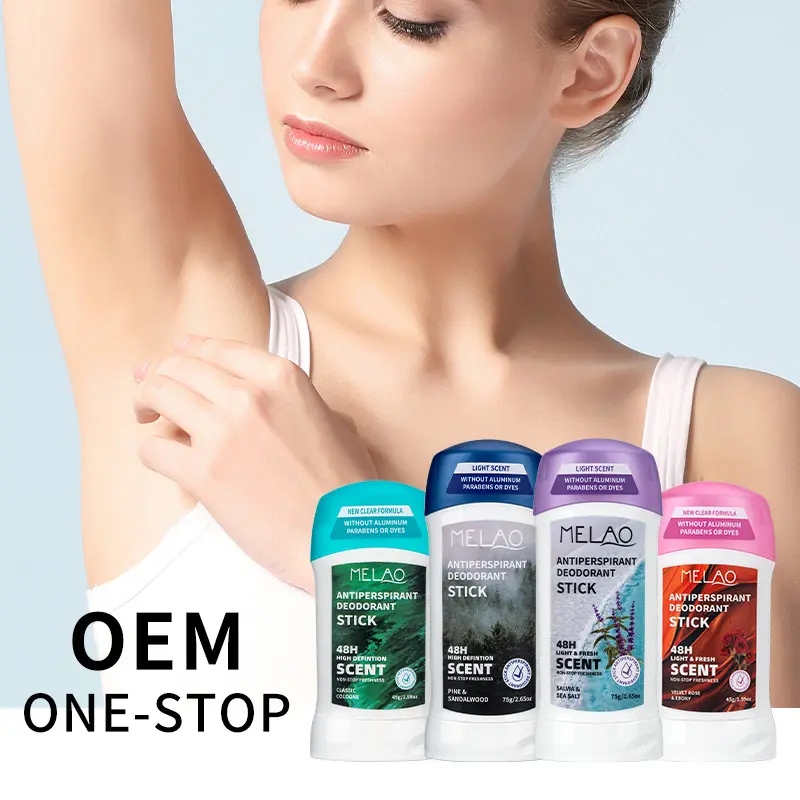 Label pribadi perawatan kulit deodoran Antiperspirant produsen Vegan wangi alami pemutih pria Desodorantes stik organik