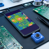 Caméra thermique pour smartphone YXP160 160x120 pour l'inspection de circuits imprimés, la réparation électronique et la détection de défauts de cartes de circuits