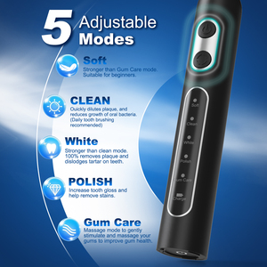 Spazzolino Elettrico Sonico Rotante a 360° OEM Personalizzabile con Etichetta Privata Ricaricabile - Product Image 4