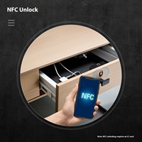 Serrure de tiroir invisible intelligente Tuya pour armoire de bureau, contrôle par application, sécurité renforcée pour dossiers - Vente en gros