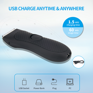 Recortadora de Pelo para Ingle Recargable a Prueba de Agua IPX6 Rasuradora de Higiene Masculina para Testículos Afeitadora Corporal Eléctrica Profesional para Hombres - Product Image 2