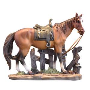 Estatua de Caballo de Resina de Lujo Ligero, Adorno para <span class=keywords><strong>el</strong></span> Hogar, Sala de Estar, Decoración de Mueble de TV - Product Image 5