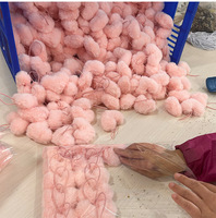 Pompons en fausse fourrure de renard colorés de 8 cm, fabriqués à la main, accessoires DIY pour chapeaux et vêtements, directement de l'usine