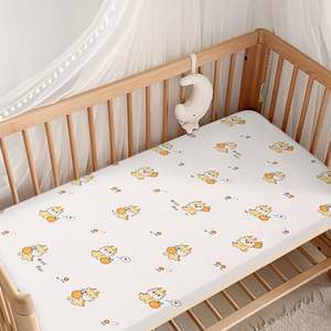 Sábana de Cuna Personalizada, Ropa de Cama Esencial para Bebés y Niños Pequeños, Colchones, Sábana de Cuna de Satén Suave - Product Image 2