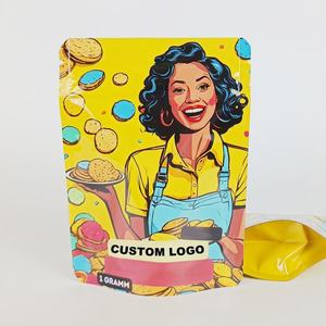 Bolsa con cierre personalizada impresa para almacenamiento de alimentos, bolsas de mylar con caja de exhibición, a prueba de olores, con acabado brillante láser, bolsa de embalaje. - Product Image 3