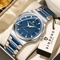 BINBOND 2026 Nuevo Modelo Relojes de Cuarzo de Lujo para Hombre, Luminosos, Duraderos, Precisos, Únicos e Impermeables